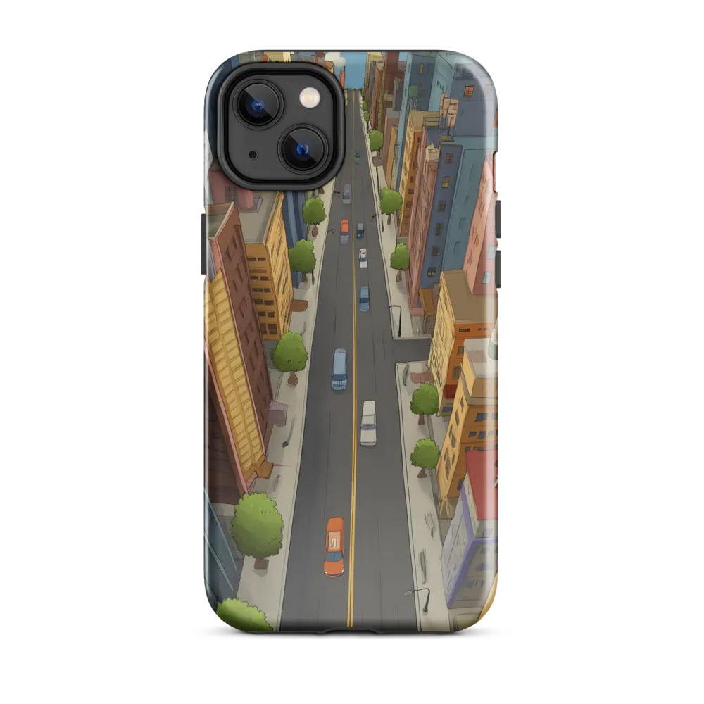 Aerial Whimsy: A Colorful Cityscape