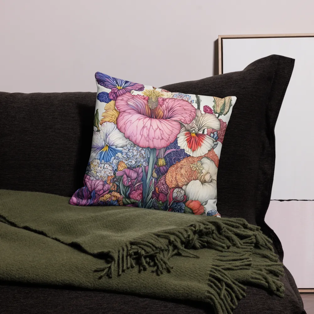 Blooming Opulence | Pillow | 18″×18″