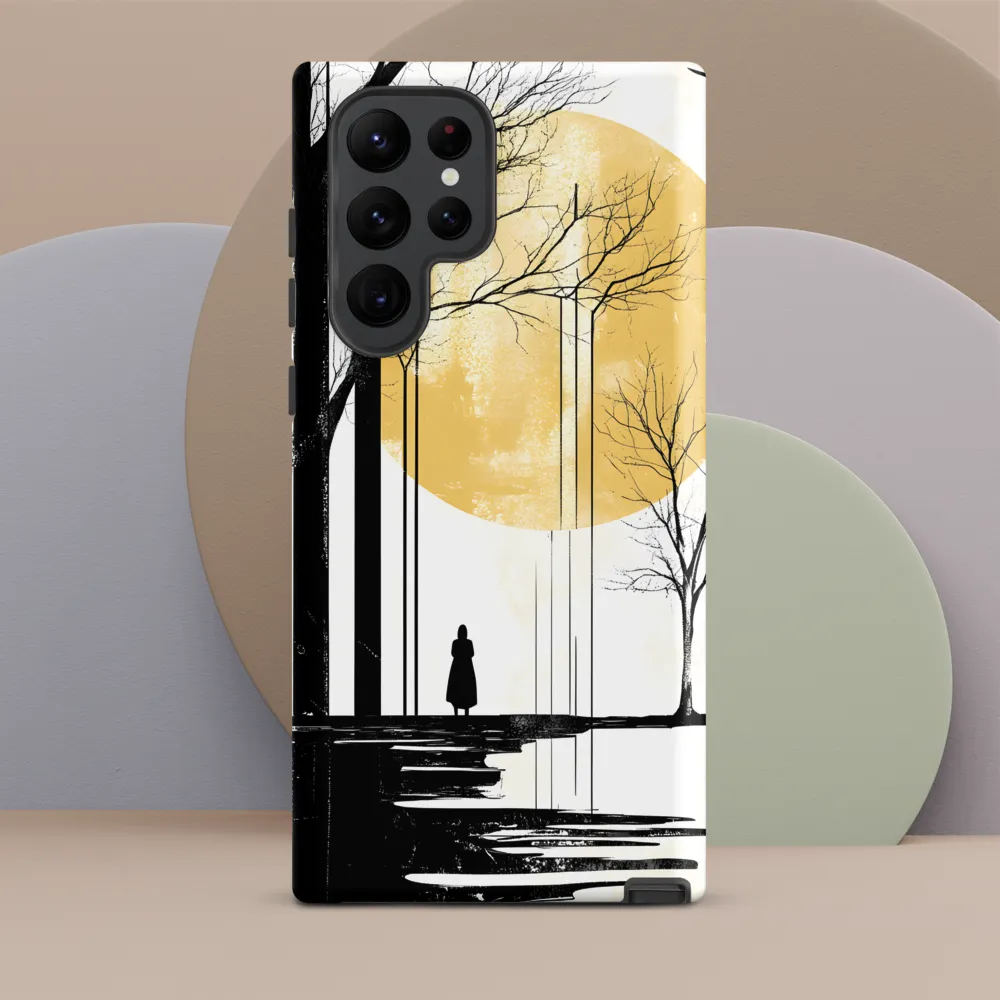 Solitude Under the Yellow Sun | Phone Case |  S22 Ultra | Tough Case | Matte