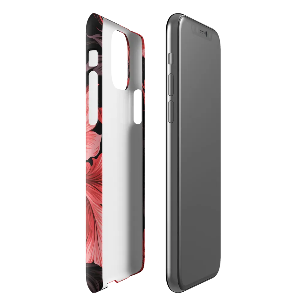 Tropical Elegance in Red | Phone Case |  11 Pro | Snap Case | Glossy