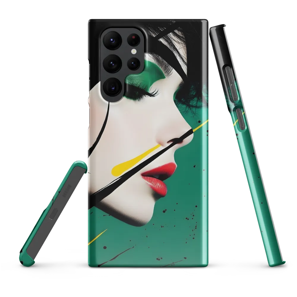Emerald Profile with Ink and Yellow Accent