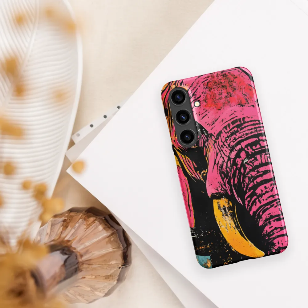 Bold Encounter: The Vibrant Elephant | Phone Case |  S24 Plus | Snap Case | Matte