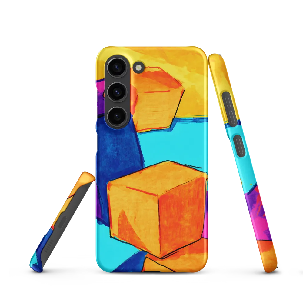 Playful Cubes in Vibrant Harmony | Phone Case |  S23 | Snap Case | Matte