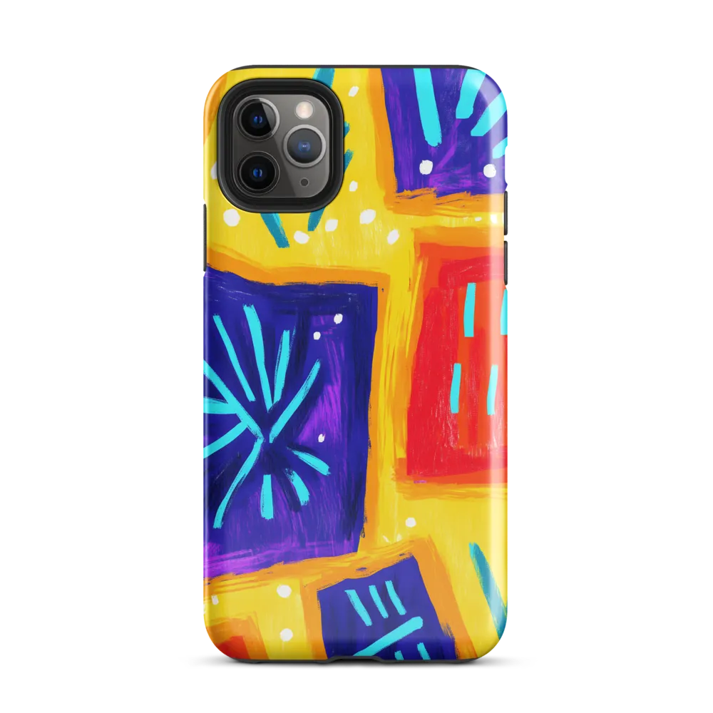 Vibrant Geometric Expressions | Phone Case |  11 Pro Max | Tough Case | Glossy