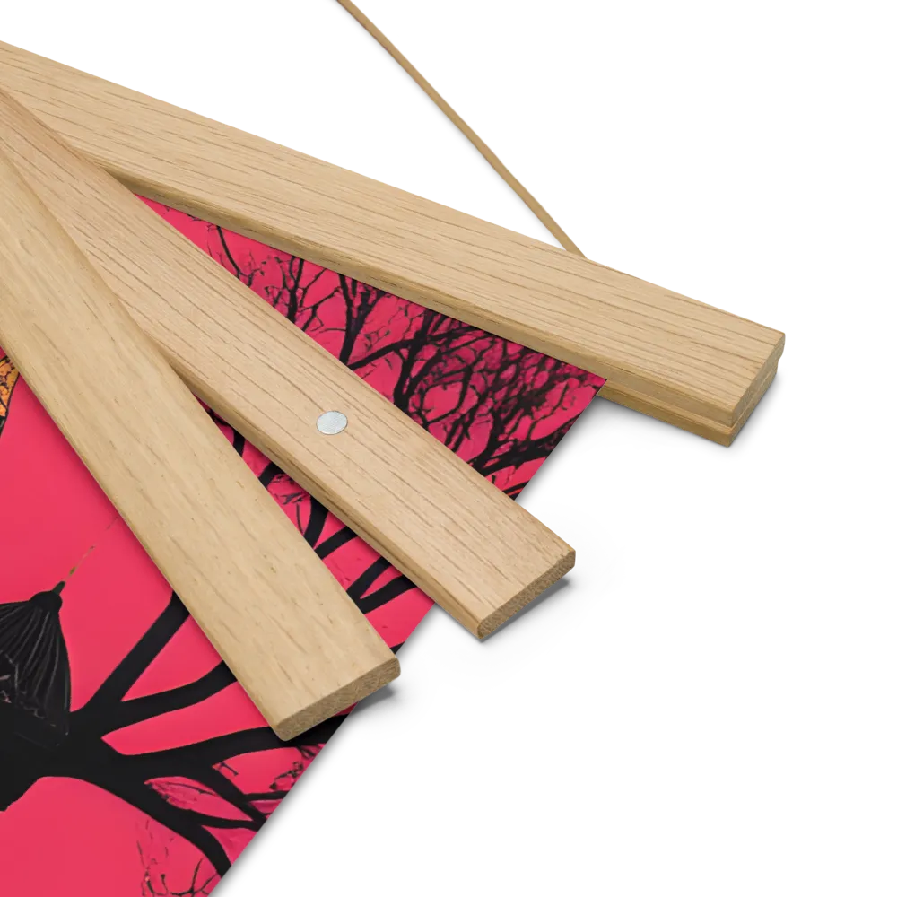 Urban Reverie | Poster With Oak Wood Hanger | 18″×18″