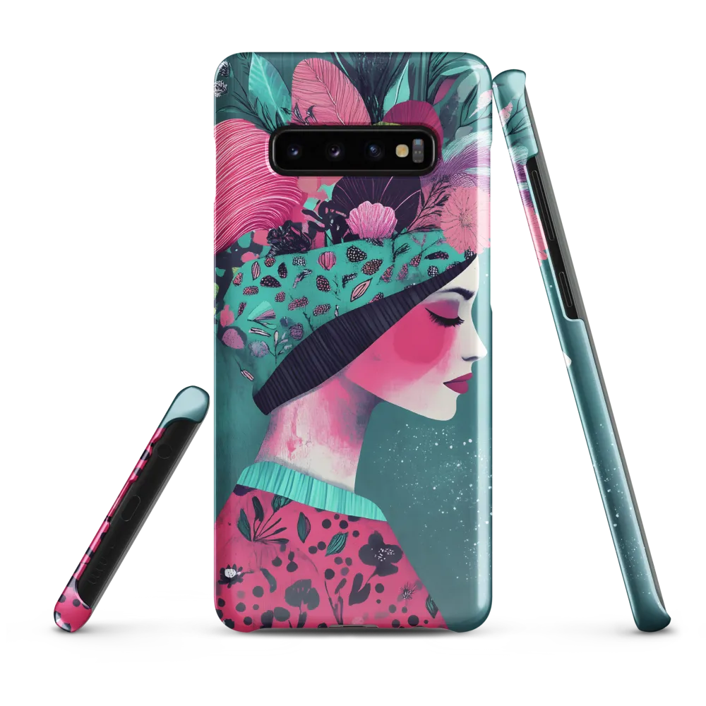 Whimsical Floral Portrait | Phone Case |  S10 Plus | Snap Case | Glossy