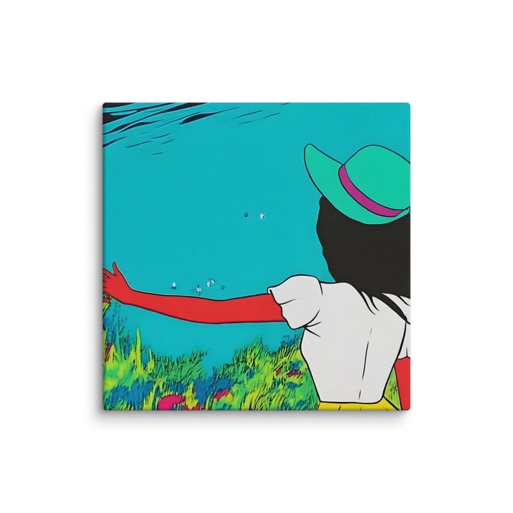 Whimsical Encounter | Canvas | 8″×8″