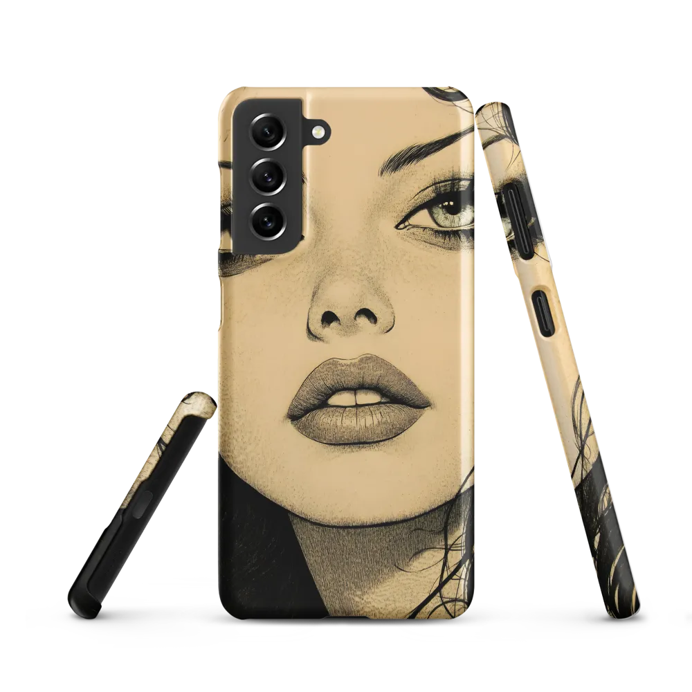 Enigmatic Gaze | Phone Case |  S21 | Snap Case | Matte