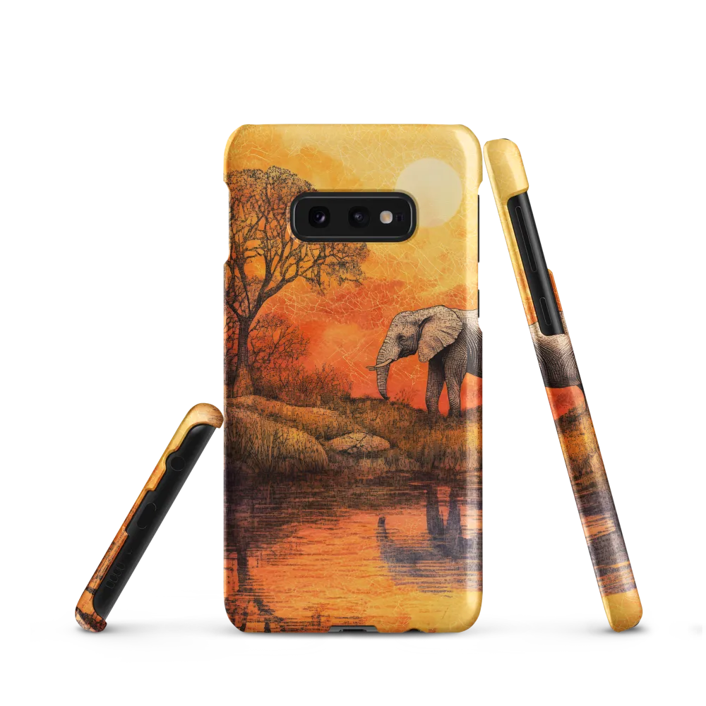 Elephant's Serenity at Dusk