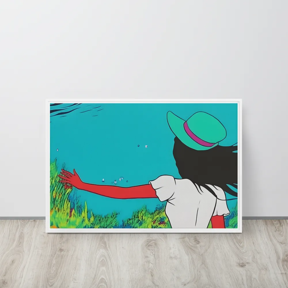 Whimsical Encounter | Canvas with White Frame | 20″×30″