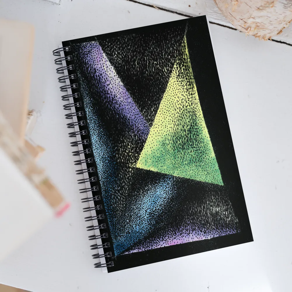 Dynamic Geometric Harmony | Spiral Notebook