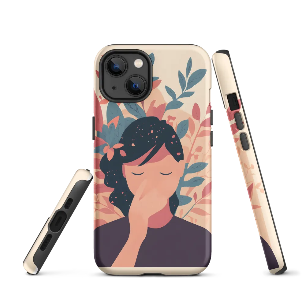 Whispers of Nature: A Serene Contemplation | Phone Case |  13 | Tough Case | Matte