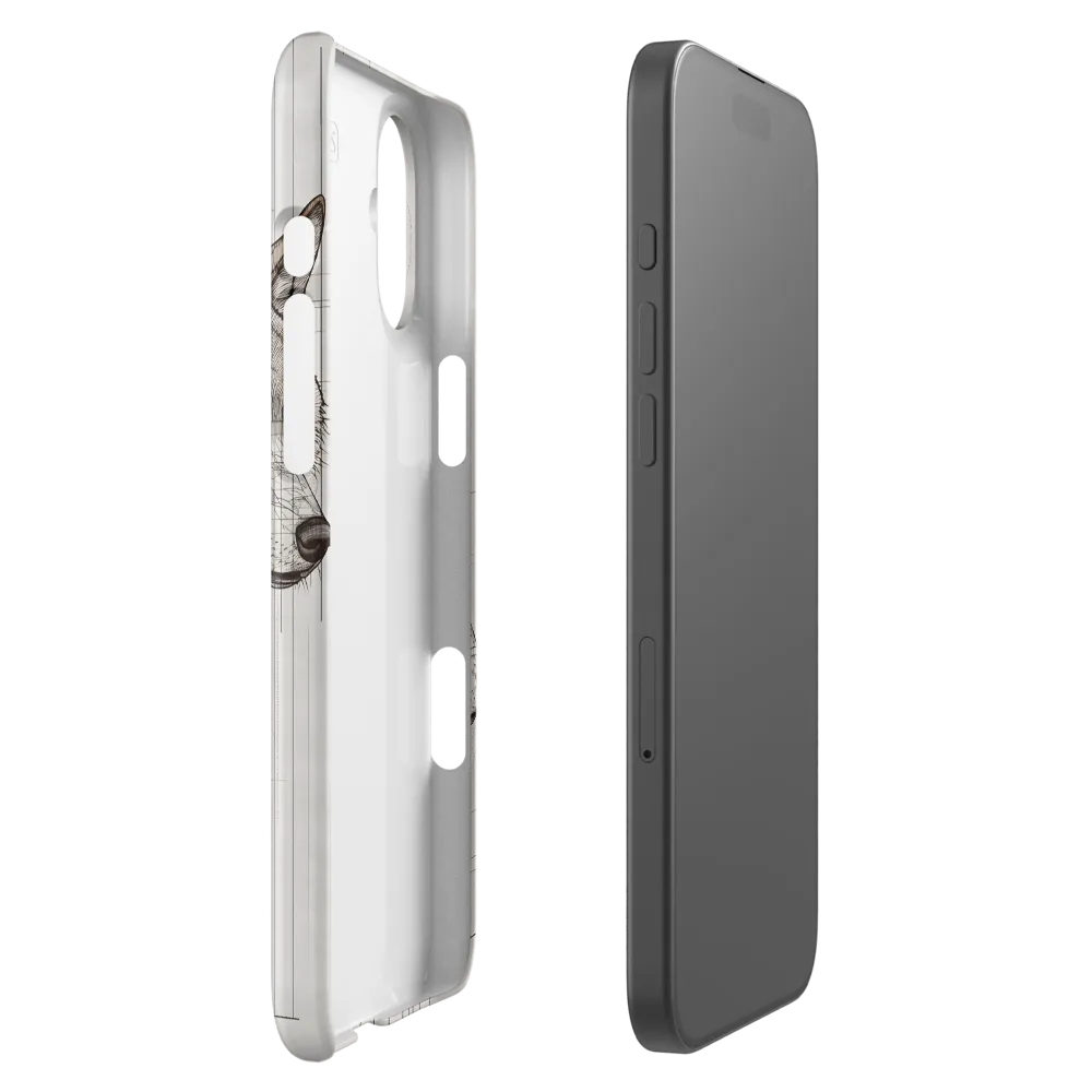 Geometric Harmony: The Essence of Wolves | Phone Case |  16 Plus | Snap Case | Glossy