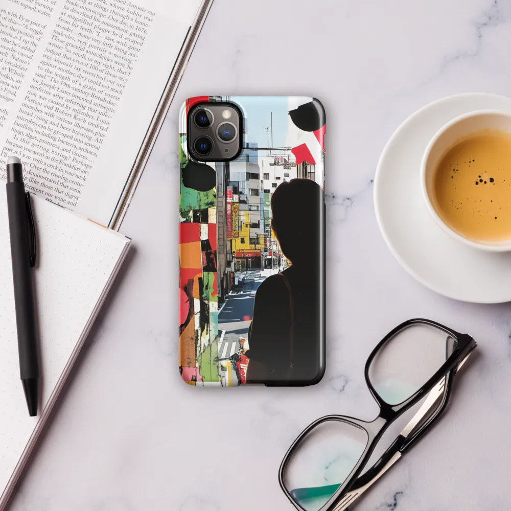 Urban Reflections: A Silhouette's Journey | Phone Case |  11 Pro Max | Snap Case | Glossy