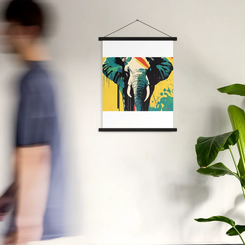 Elegance of the Wild: A Colorful Harmony | Poster With Black Wood Hanger | 18″×24″