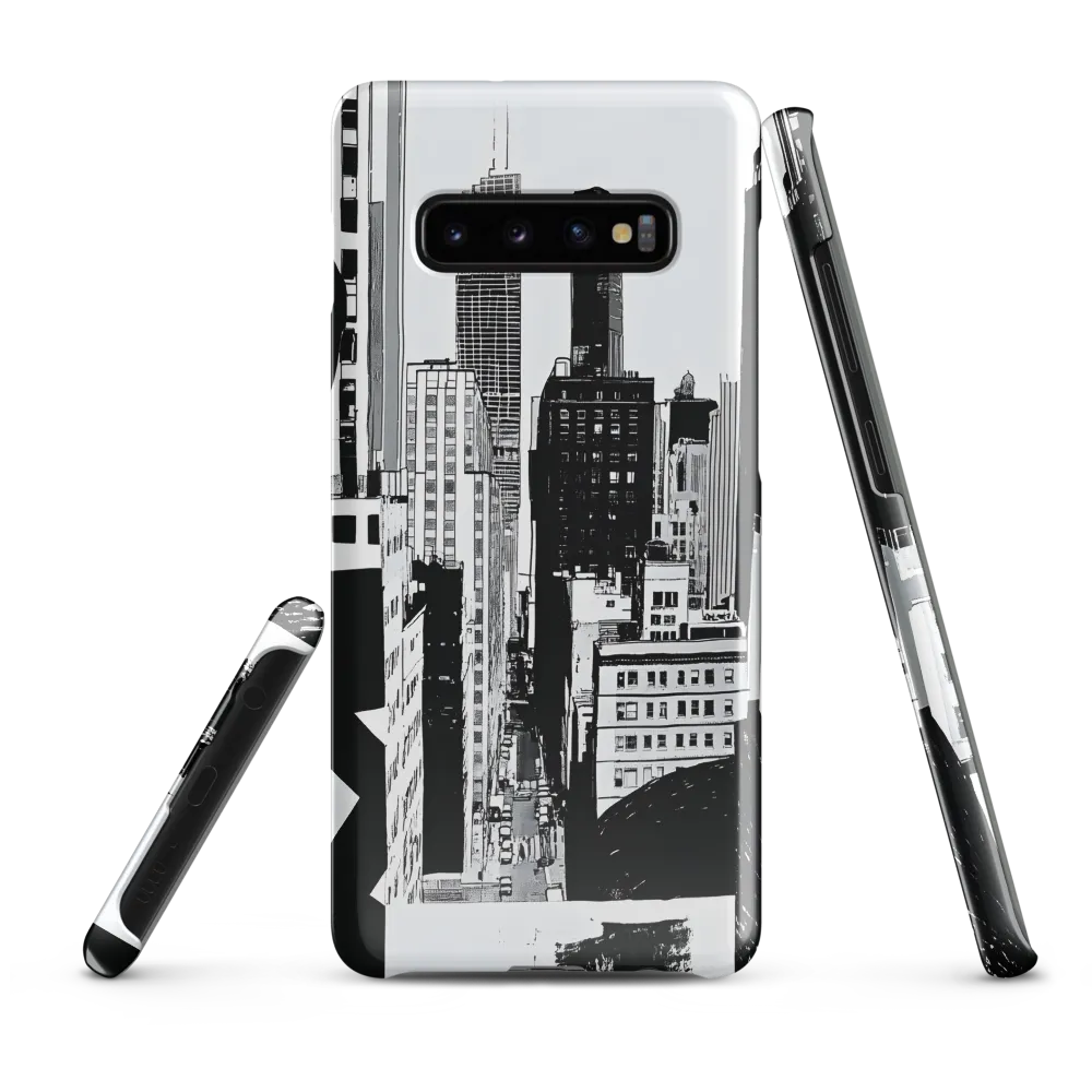 Urban Monochrome: A Contemporary Cityscape | Phone Case |  S10 Plus | Snap Case | Glossy