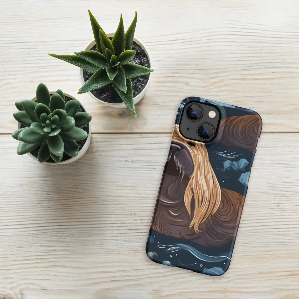 Whimsical Walruses in Deep Blue
