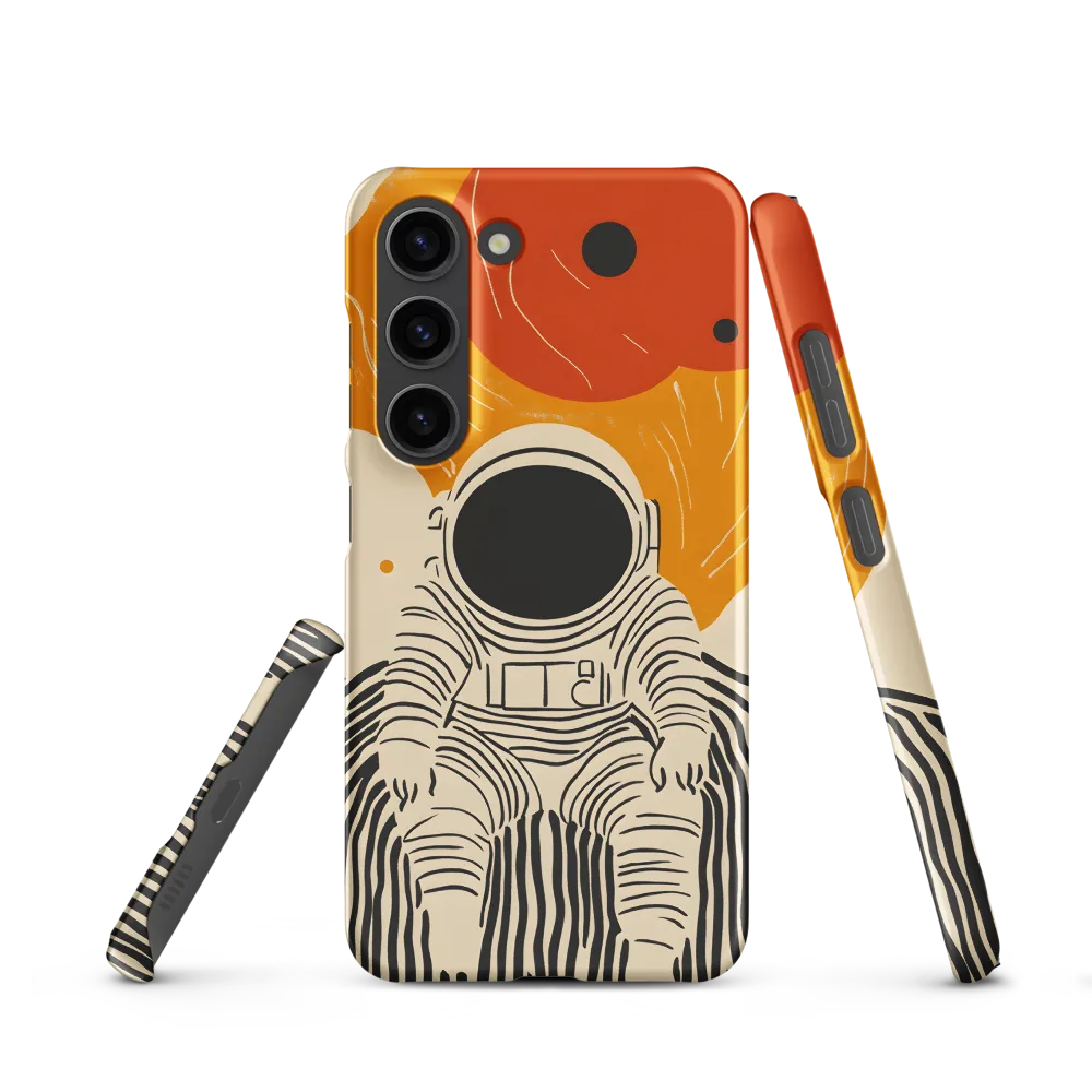Astronaut in Cosmic Thoughts | Phone Case |  S23 | Snap Case | Matte