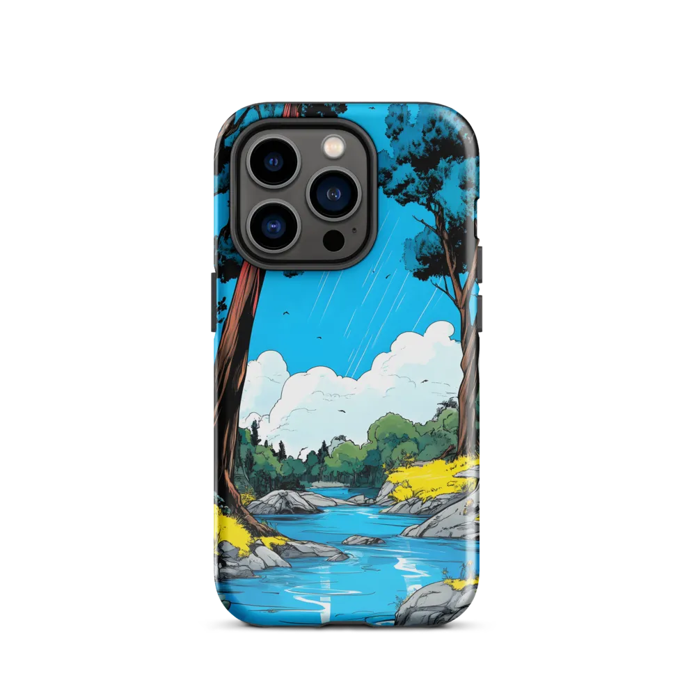 Tranquil River in a Comic Landscape