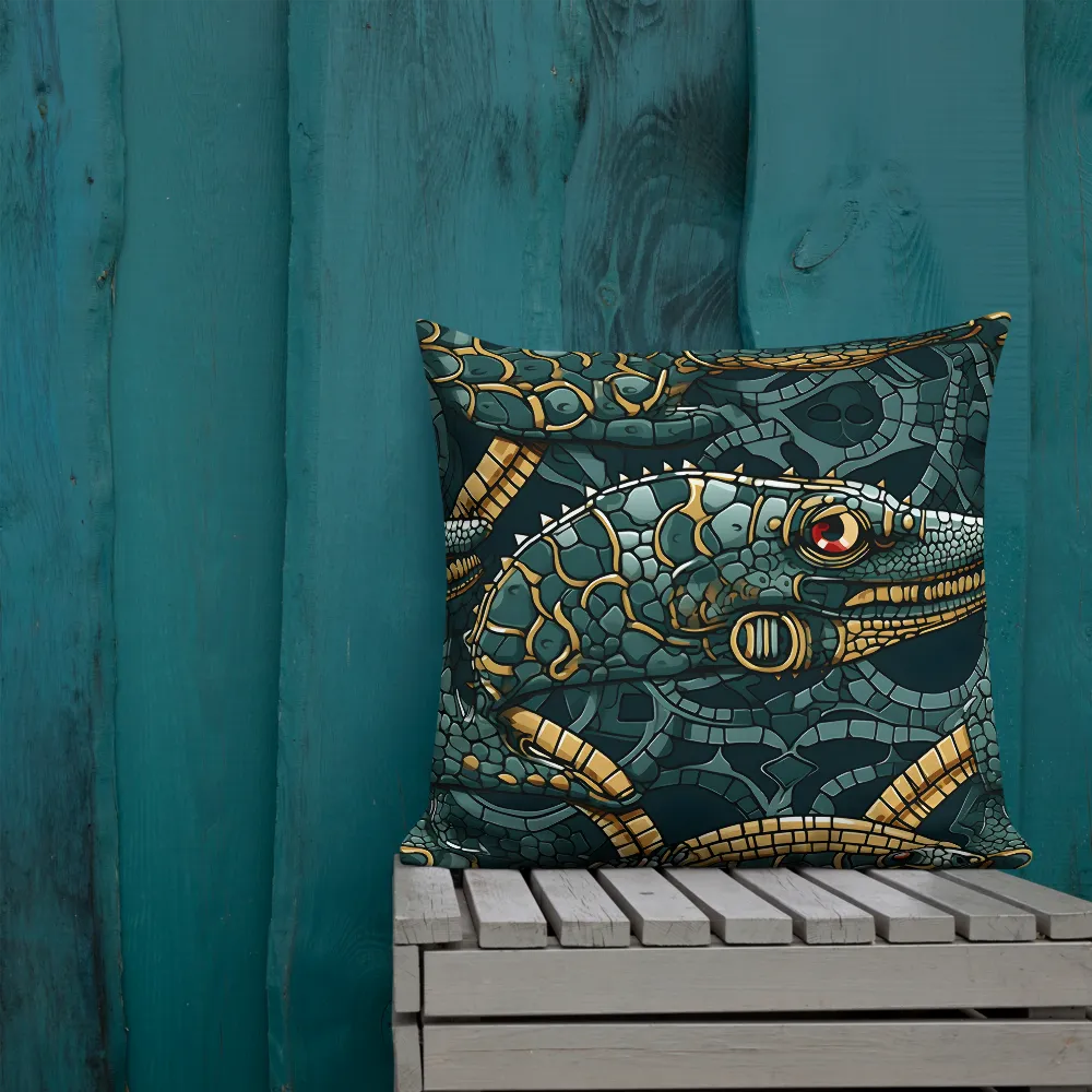 Lizards of Abstraction | Pillow & Pillow Case | Multiple Sizes