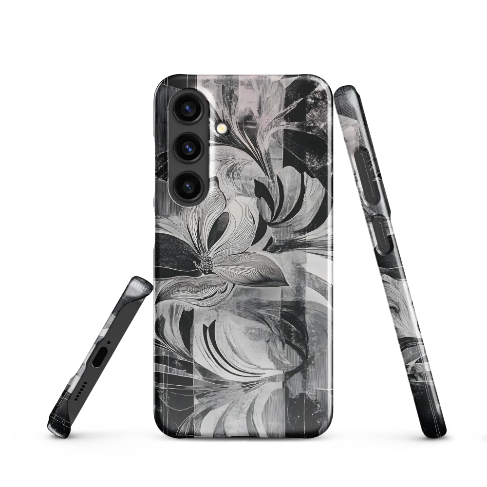 Floral Fusion in Monochrome
