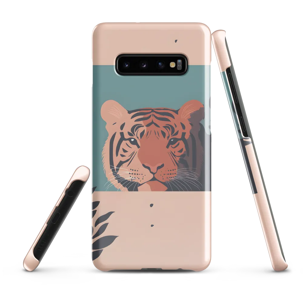 Whispers of the Wild: A Tiger's Gaze | Phone Case |  S10 Plus | Snap Case | Glossy