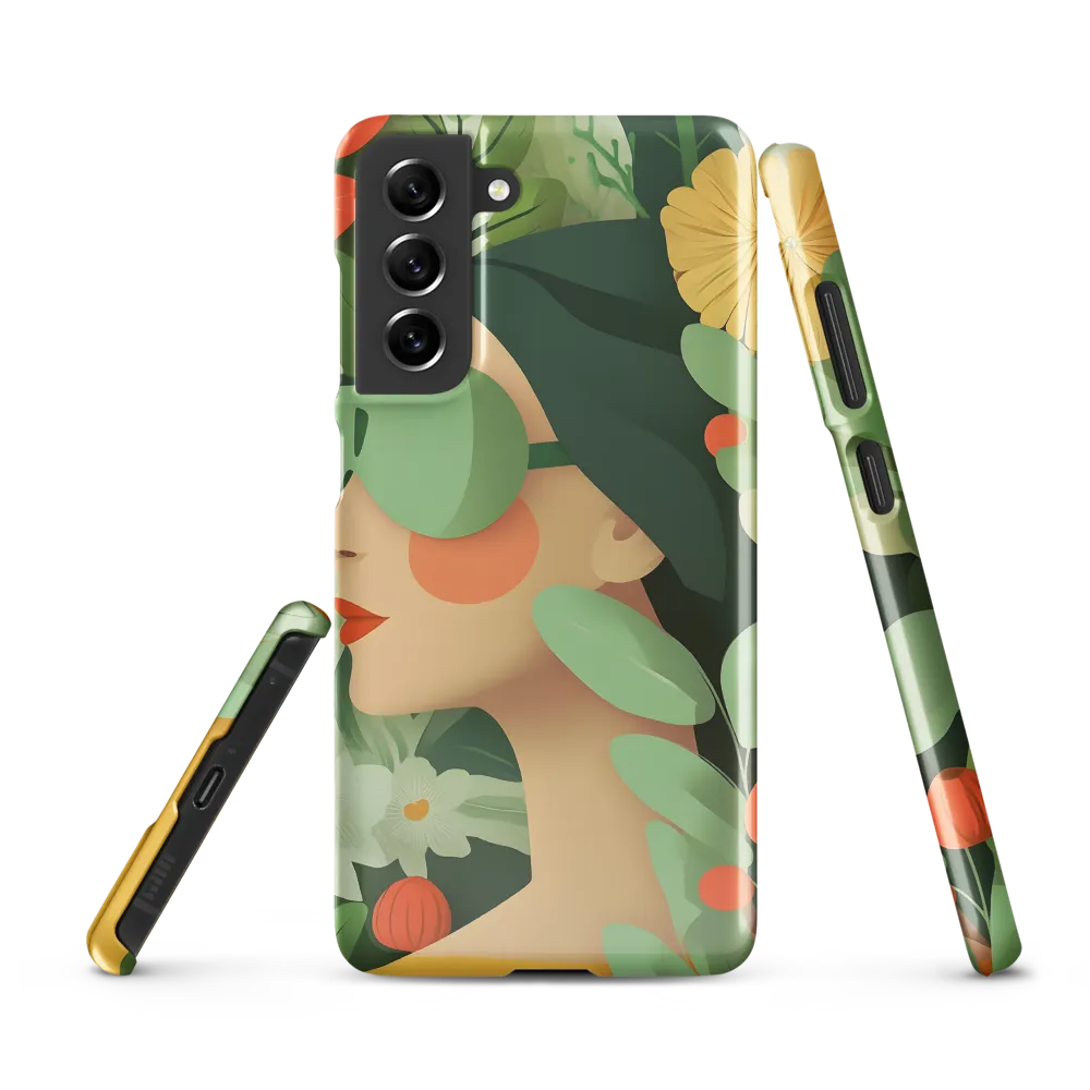 Nature's Serenity: A Modern Portrait | Phone Case |  S21 FE | Snap Case | Glossy
