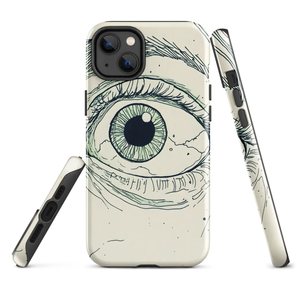 Observant Gaze | Phone Case |  14 Plus | Tough Case | Glossy