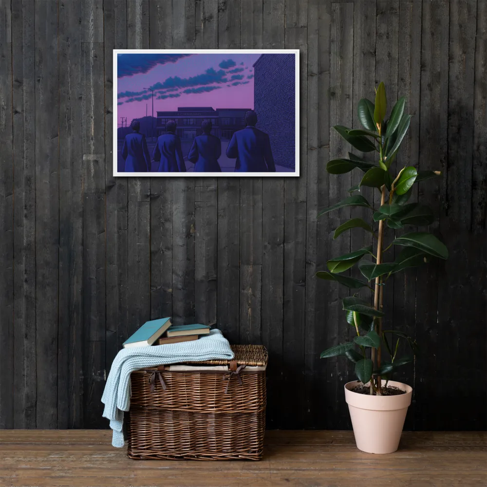 The Twilight Stroll | Canvas with White Frame | 20″×30″