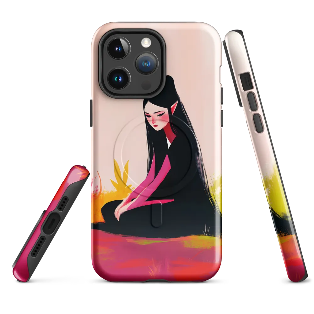 Whispers of Solitude | Phone Case |  14 Pro Max | MagSafe® Tough Case | Glossy