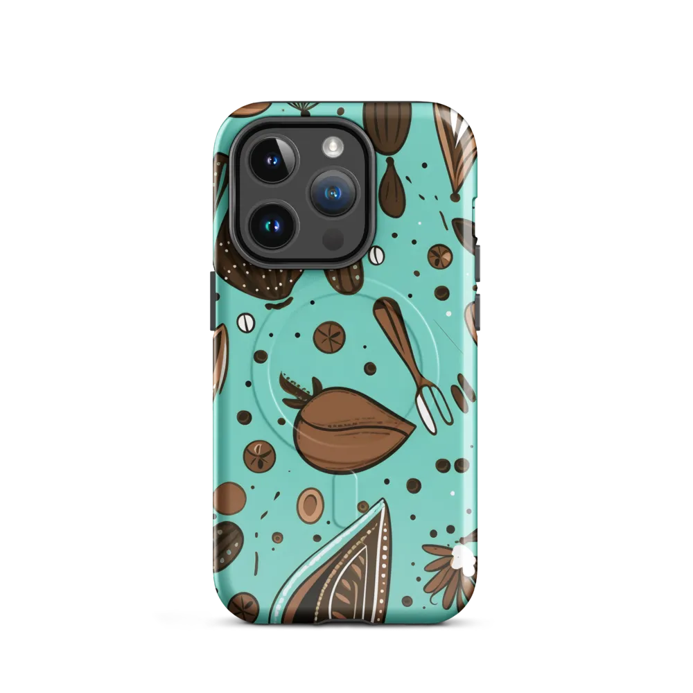 Whimsical Culinary Print | Phone Case |  14 Pro | MagSafe® Tough Case | Glossy