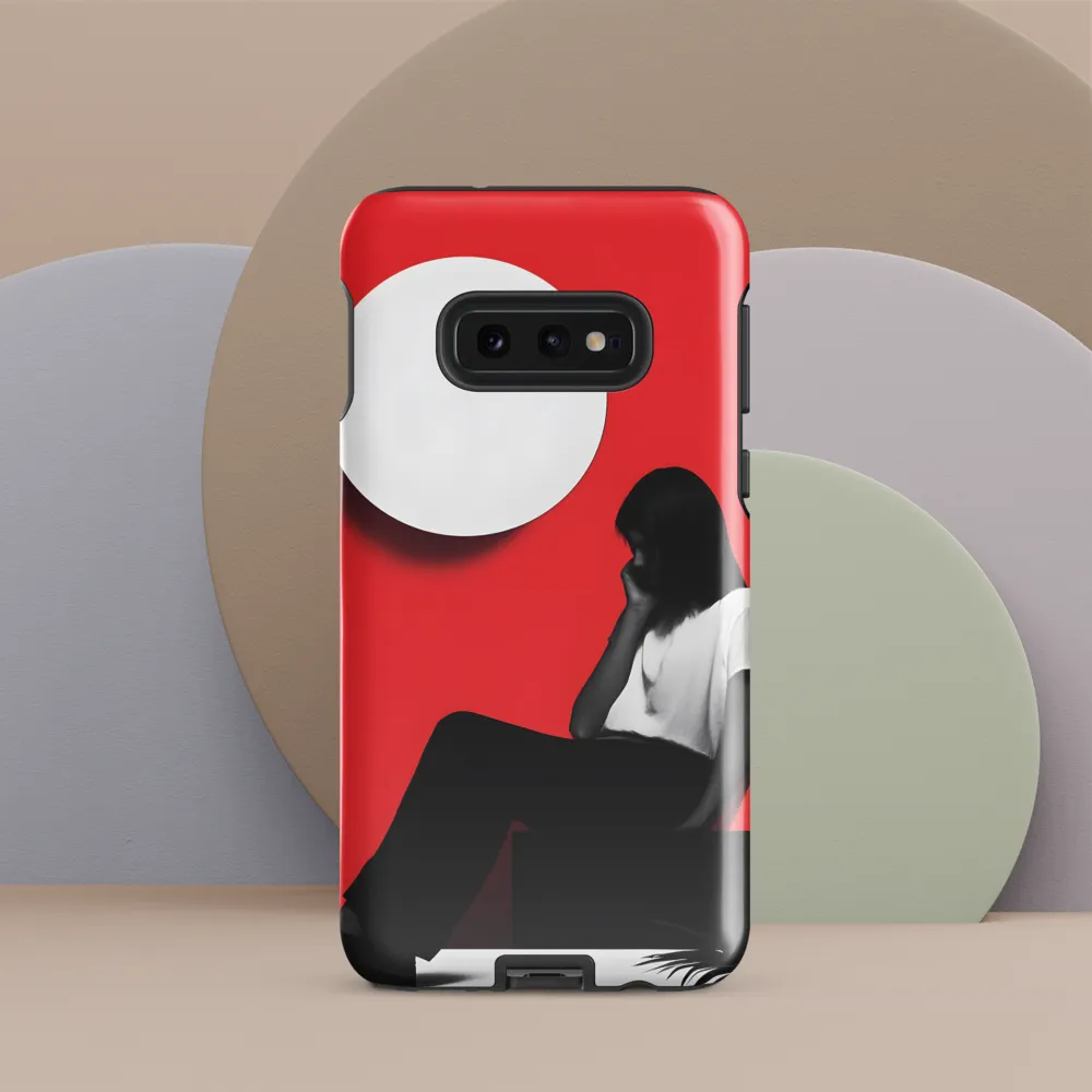 Contemplation in Red | Phone Case |  S10e | Tough Case | Glossy