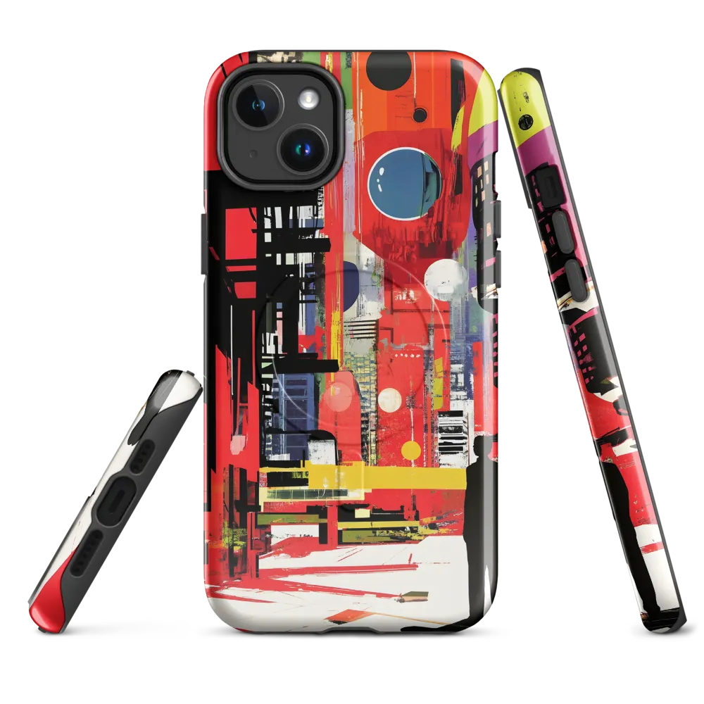 Urban Echoes: A Futuristic Reverie | Phone Case |  14 Plus | MagSafe® Tough Case | Glossy