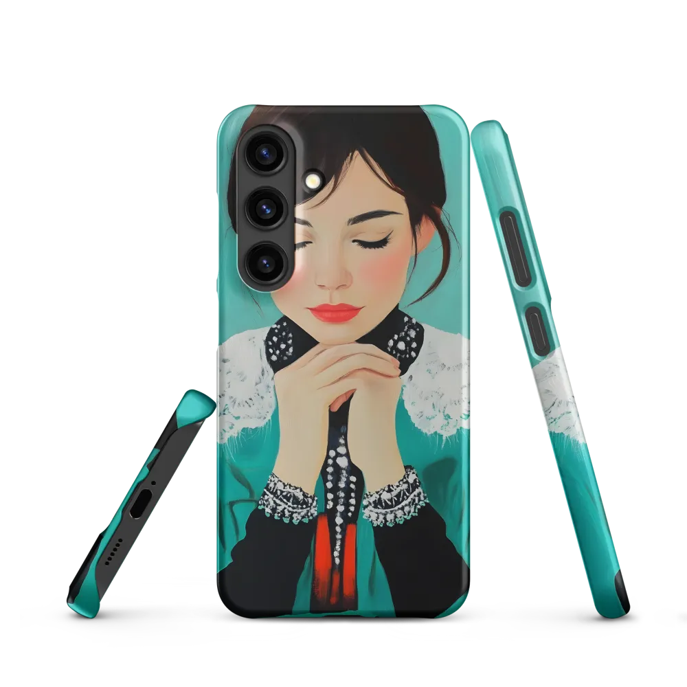 Serenity in Turquoise | Phone Case |  S24 | Snap Case | Matte