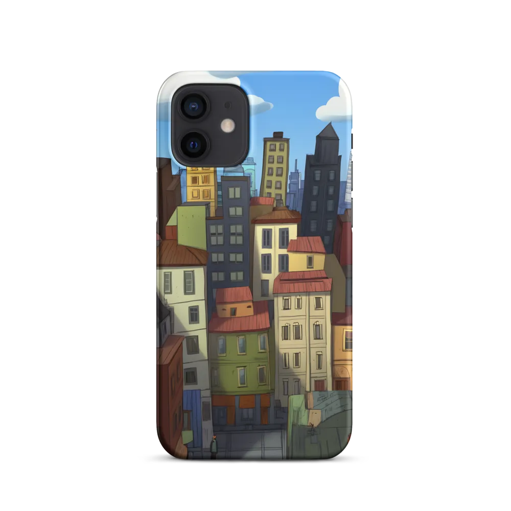 Urban Symphony: A Colorful Cityscape | Phone Case |  12 | Snap Case | Matte