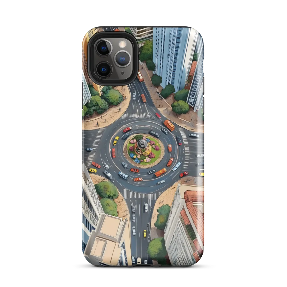 Urban Symphony: Aerial Vision of City Life | Phone Case |  11 Pro Max | Tough Case | Glossy