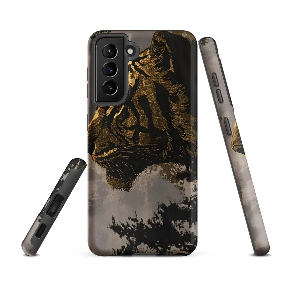 Majestic Silence: The Golden Tiger | Phone Case |  S21 FE | Tough Case | Matte