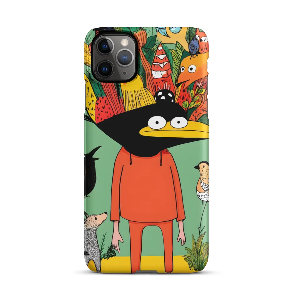 Whimsical Encounter in a Colorful Jungle