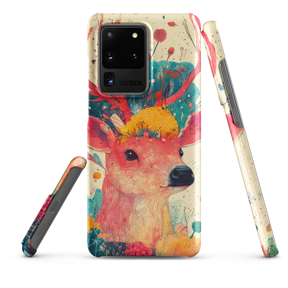 Whimsical Harmony: A Deer in Bloom