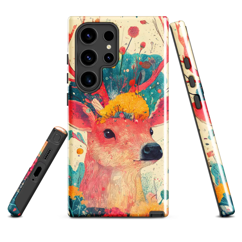 Whimsical Harmony: A Deer in Bloom