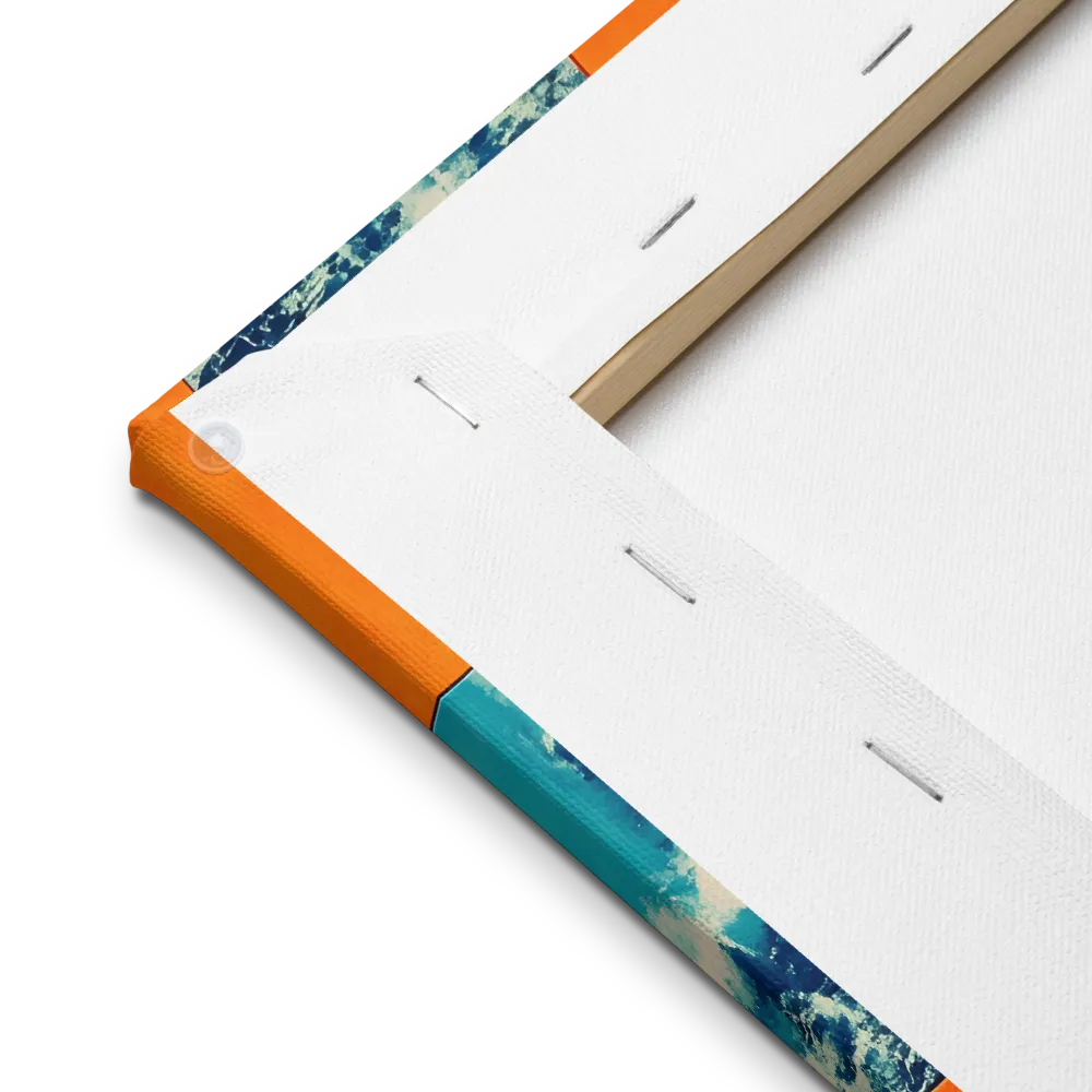 Harmonious Encounters: Abstract Geometry | Thin Canvas | 12″×16″