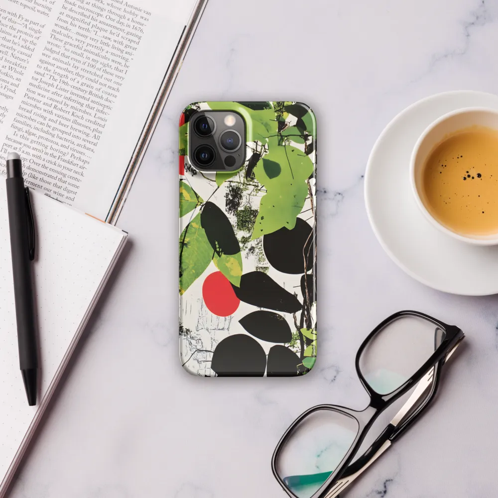 Nature's Geometry: A Contemporary Collage | Phone Case |  12 Pro Max | Snap Case | Glossy