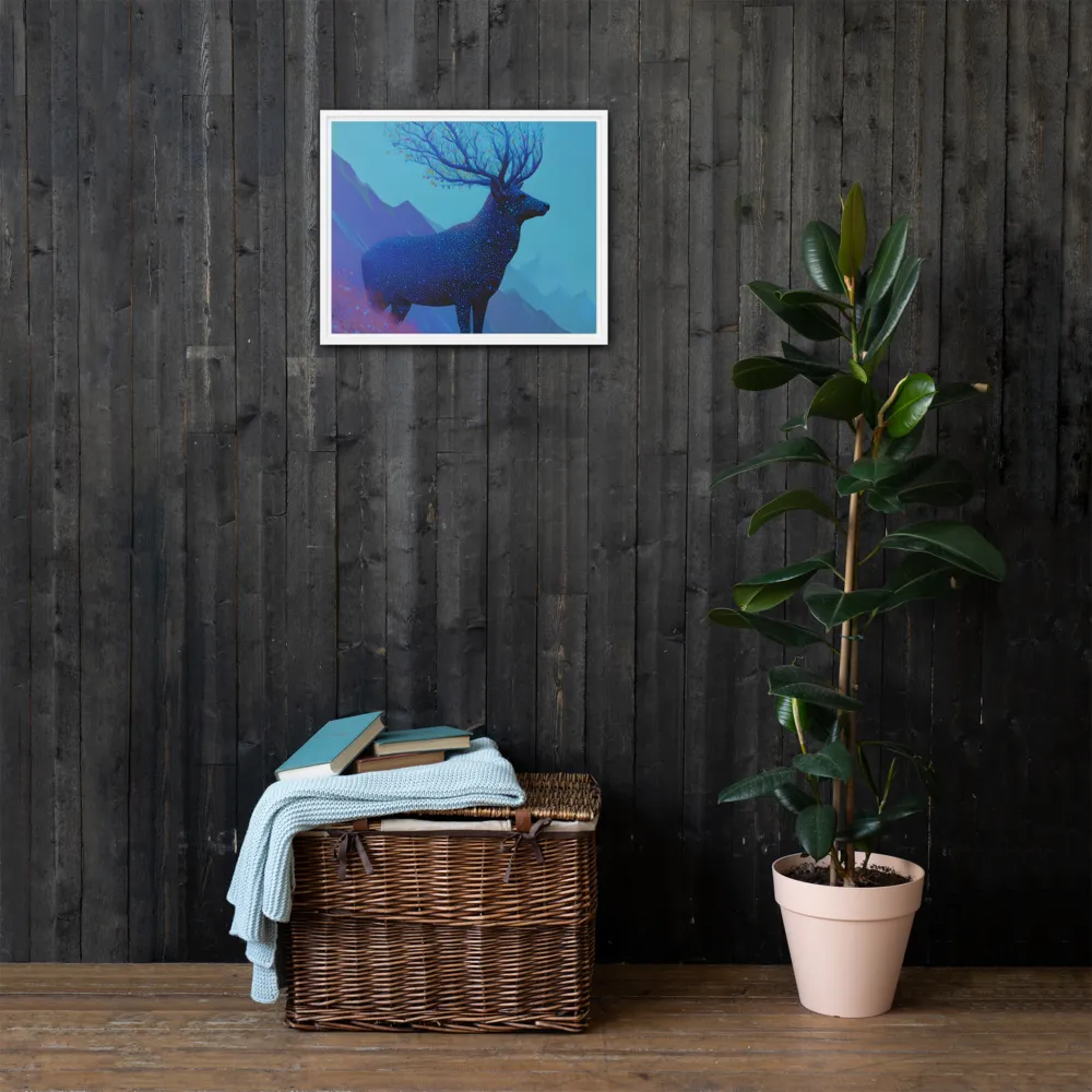 Ethereal Harmony | Canvas with White Frame | 16″×20″
