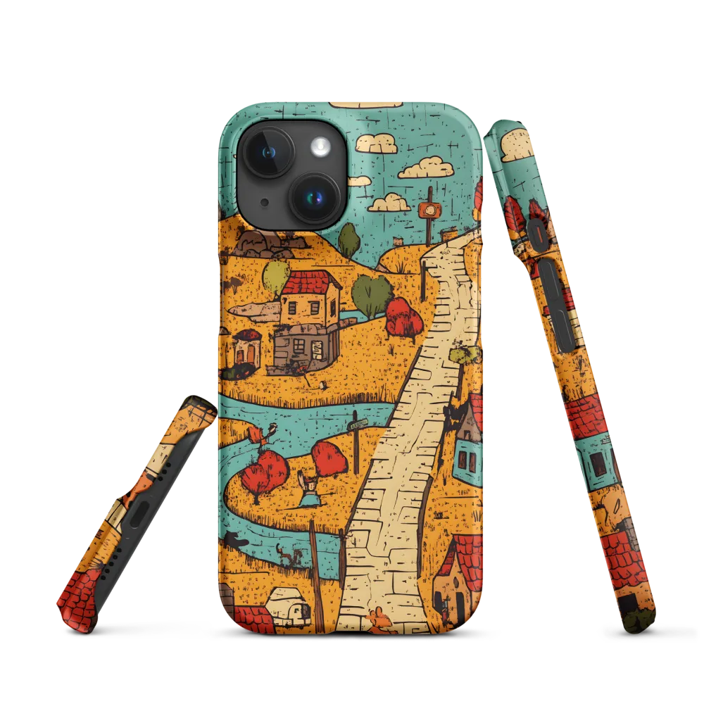 Whimsical Village Landscape
