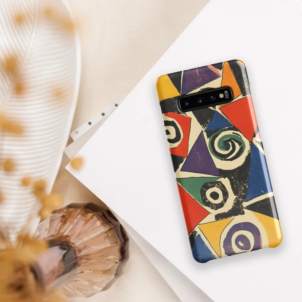 Dynamic Geometric Abstraction | Phone Case |  S10 Plus | Snap Case | Glossy