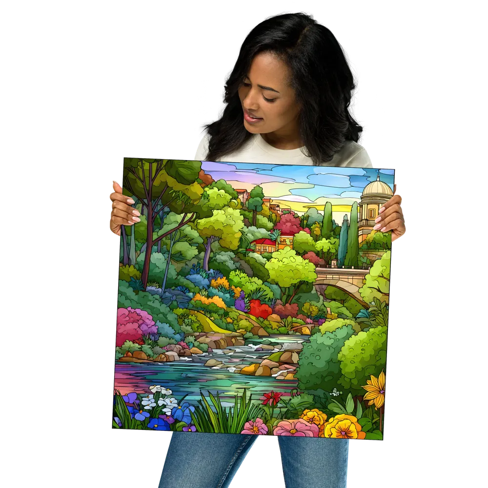 Riverside Garden 
 Poster | 18″x 18″