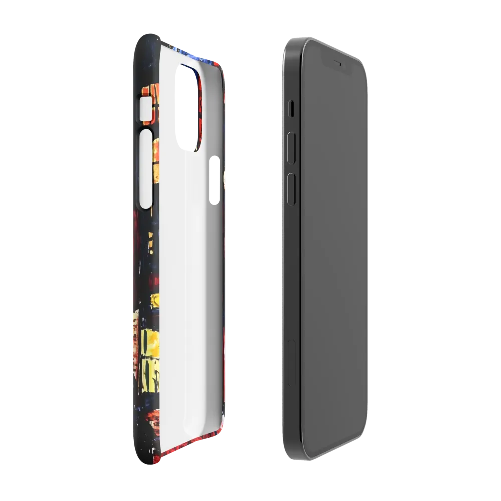 Urban Nightscape: A Journey Through Neon Lights | Phone Case |  12 | Snap Case | Glossy