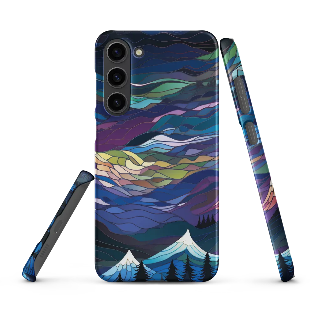 Twilight Peaks: An Abstract Mountain Landscape