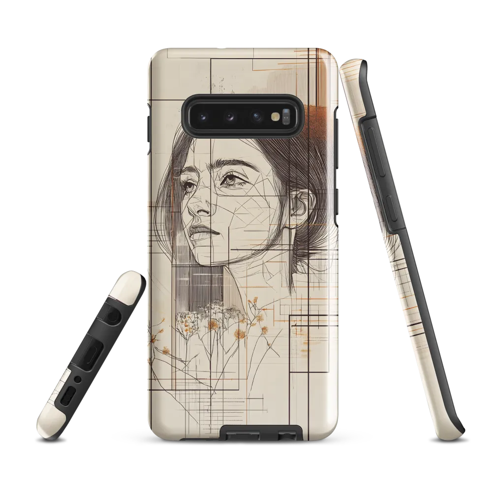 Serenity in Lines | Phone Case |  S10 Plus | Tough Case | Glossy