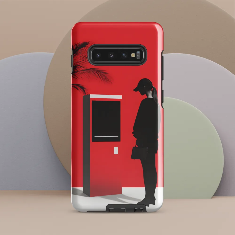 Contemplation in Red | Phone Case |  S10 Plus | Tough Case | Glossy